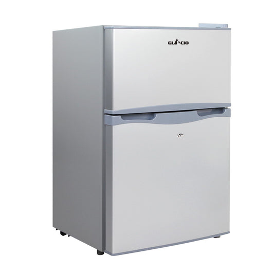 Portable Fridge 65L Bar Freezer Cooler Upright 12V/24V/240V Car Silver