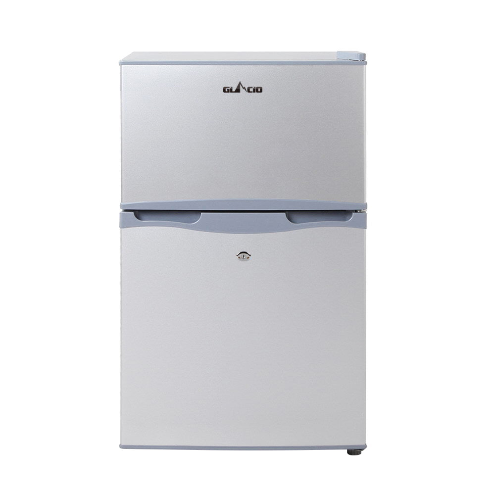 Portable Fridge 65L Bar Freezer Cooler Upright 12V/24V/240V Car Silver