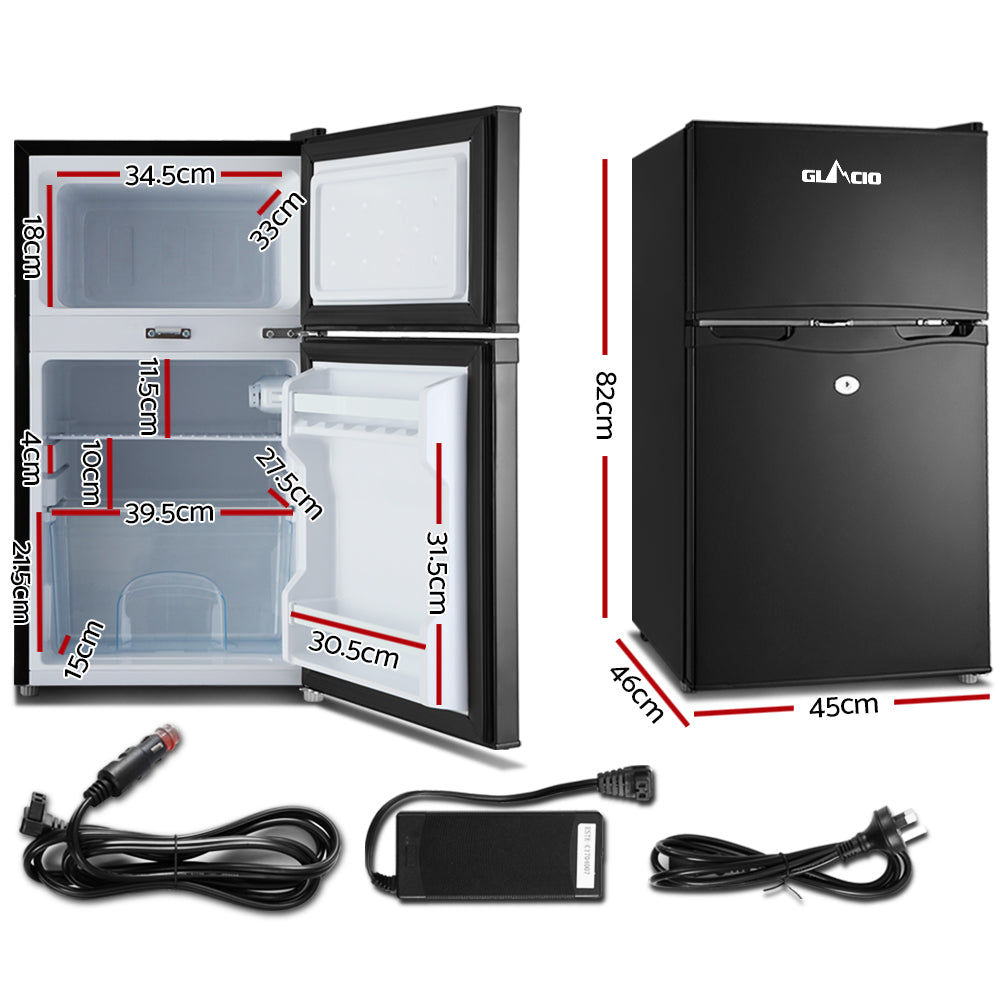 Portable Fridge 90L Bar Freezer Cooler Upright 12V/24V/240V Car