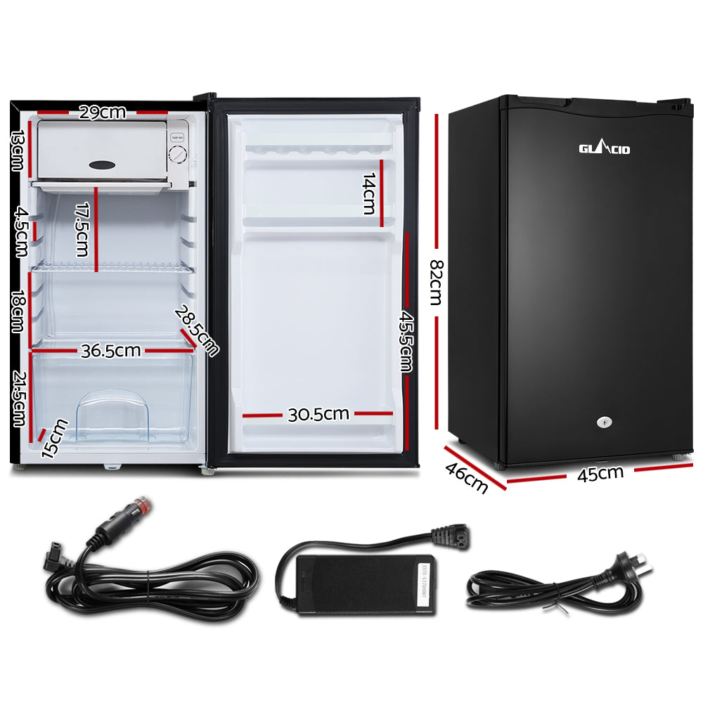 Portable Fridge 95L Bar Freezer with Cooler Upright 12V 24V 240V