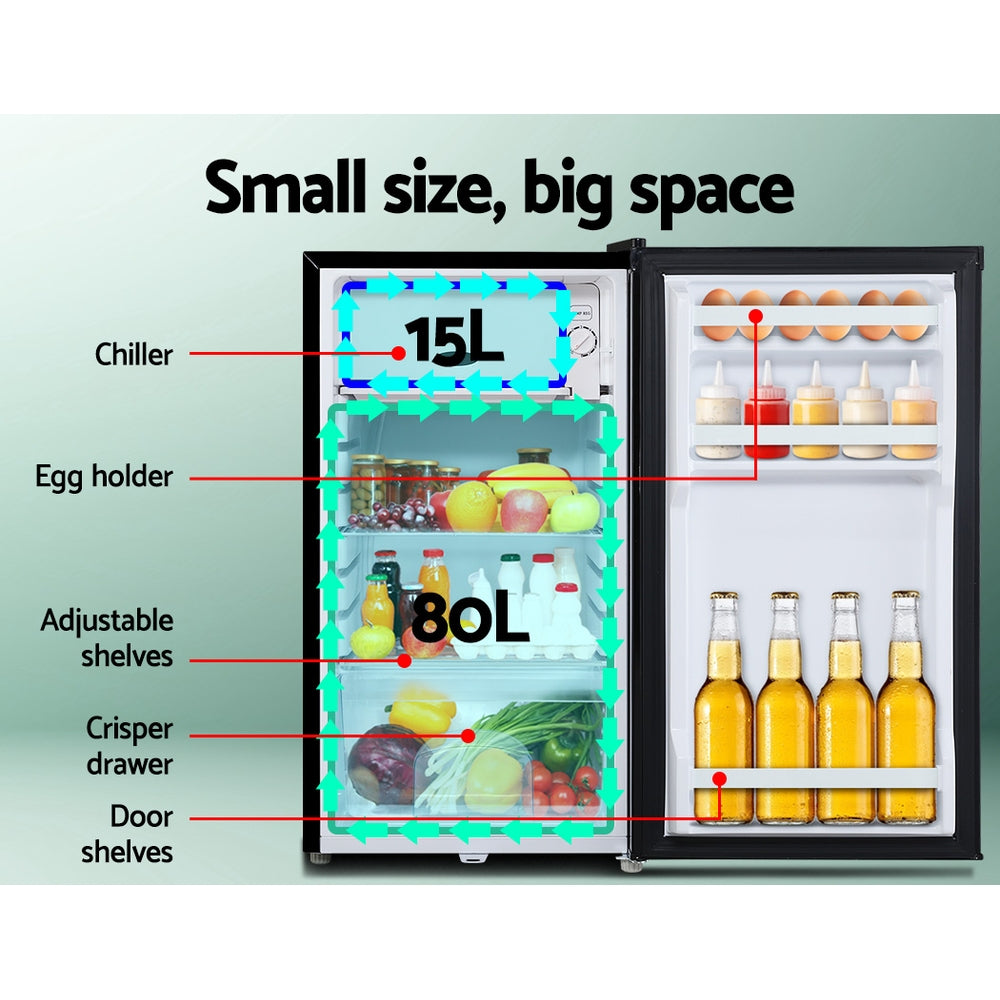 Portable Fridge 95L Bar Freezer Cooler Upright 12V 24V