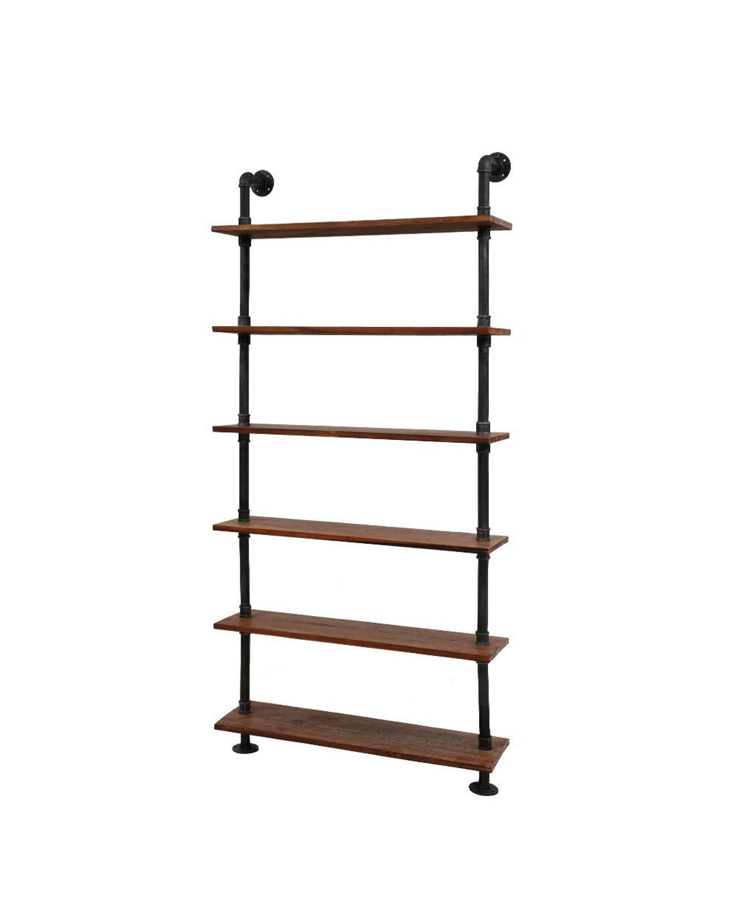 Wall Shelves Display Bookshelf Rustic Vintage DIY Pipe Shelf Brackets