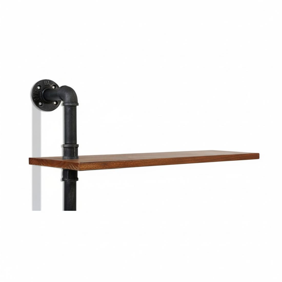 Wall Shelves Display Bookshelf Rustic Vintage DIY Pipe Shelf Brackets