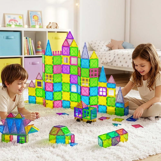Magnetic Tiles 100pcs Blocks Building with Educational Toys