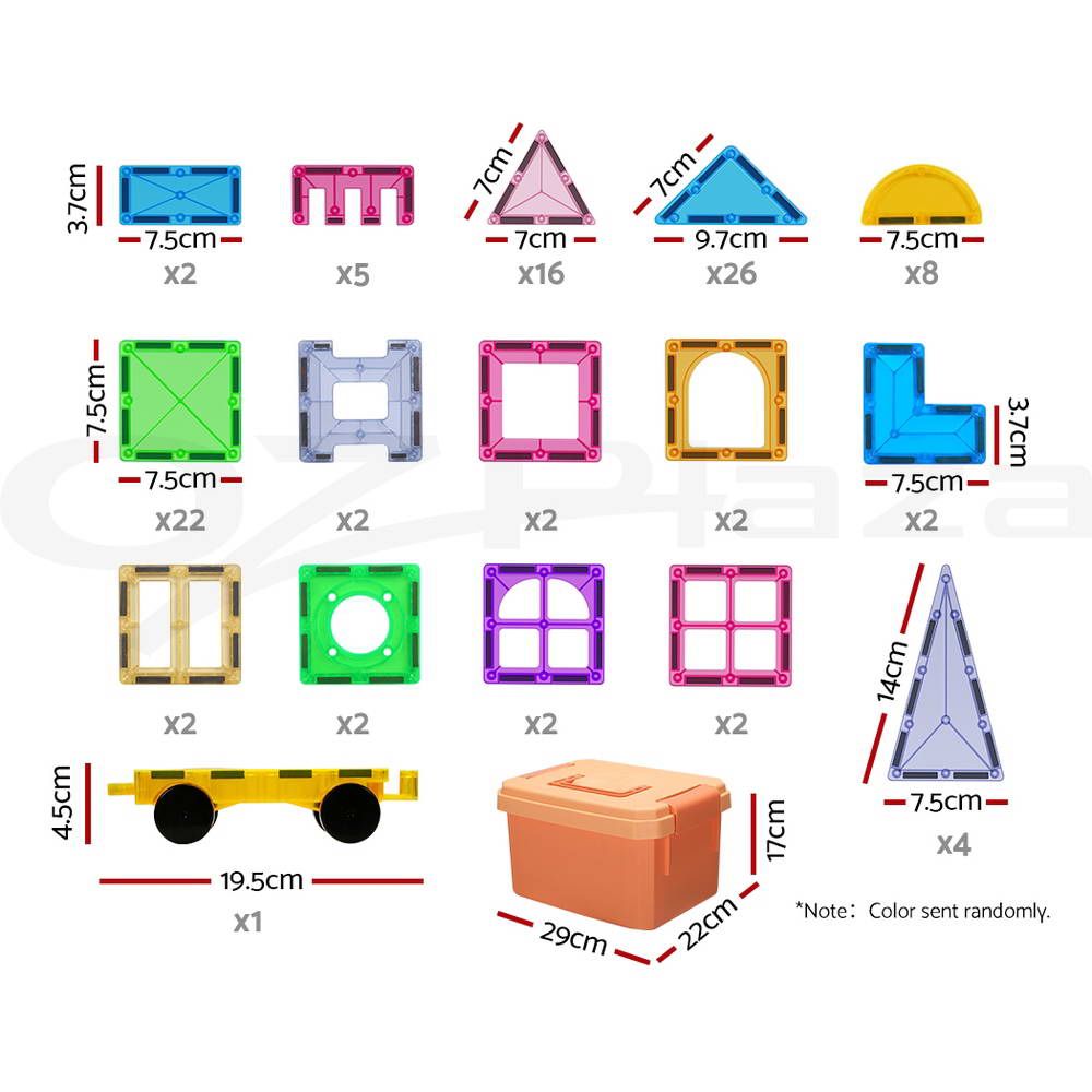 Magnetic Tiles 100pcs Kids Blocks Building