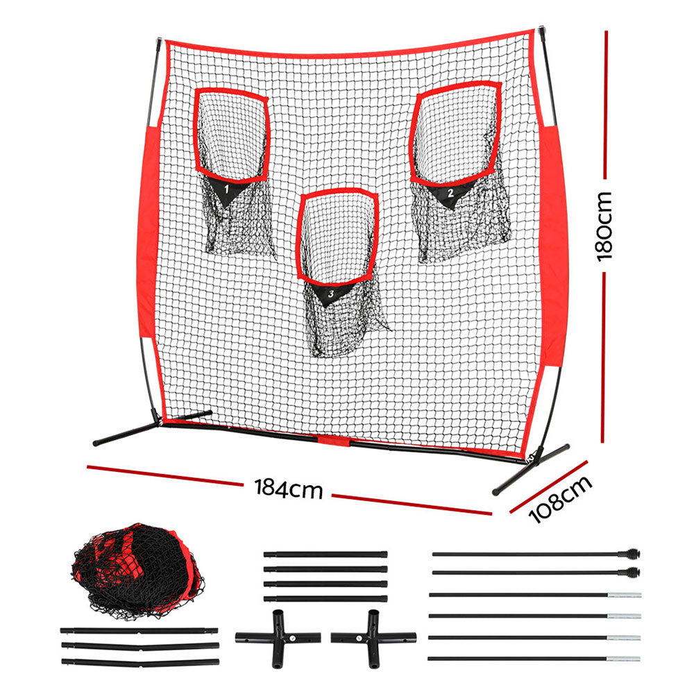 1.8m Football Soccer Net Portable Goal Net Training 3 Target Zone