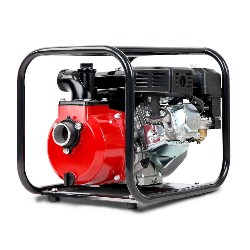High Flow Water Pump 2in, Black/Red