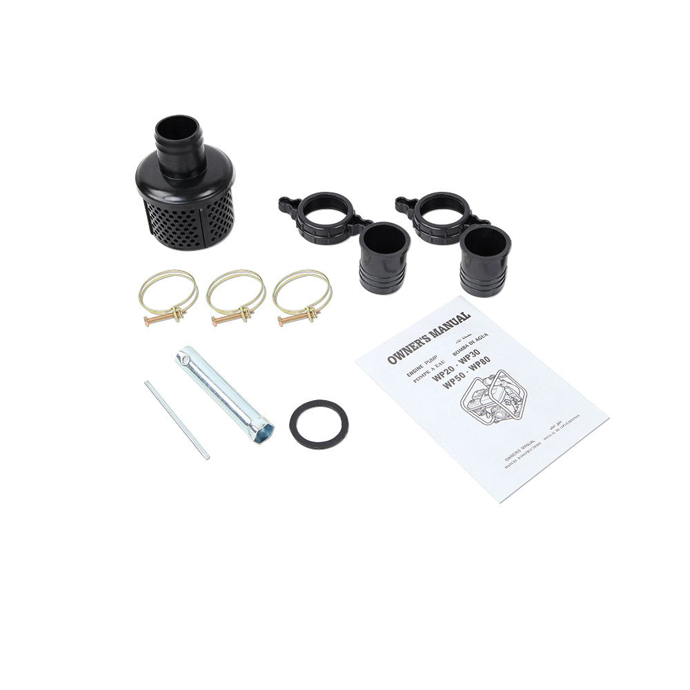 High Flow Water Pump 2in, Black/Red