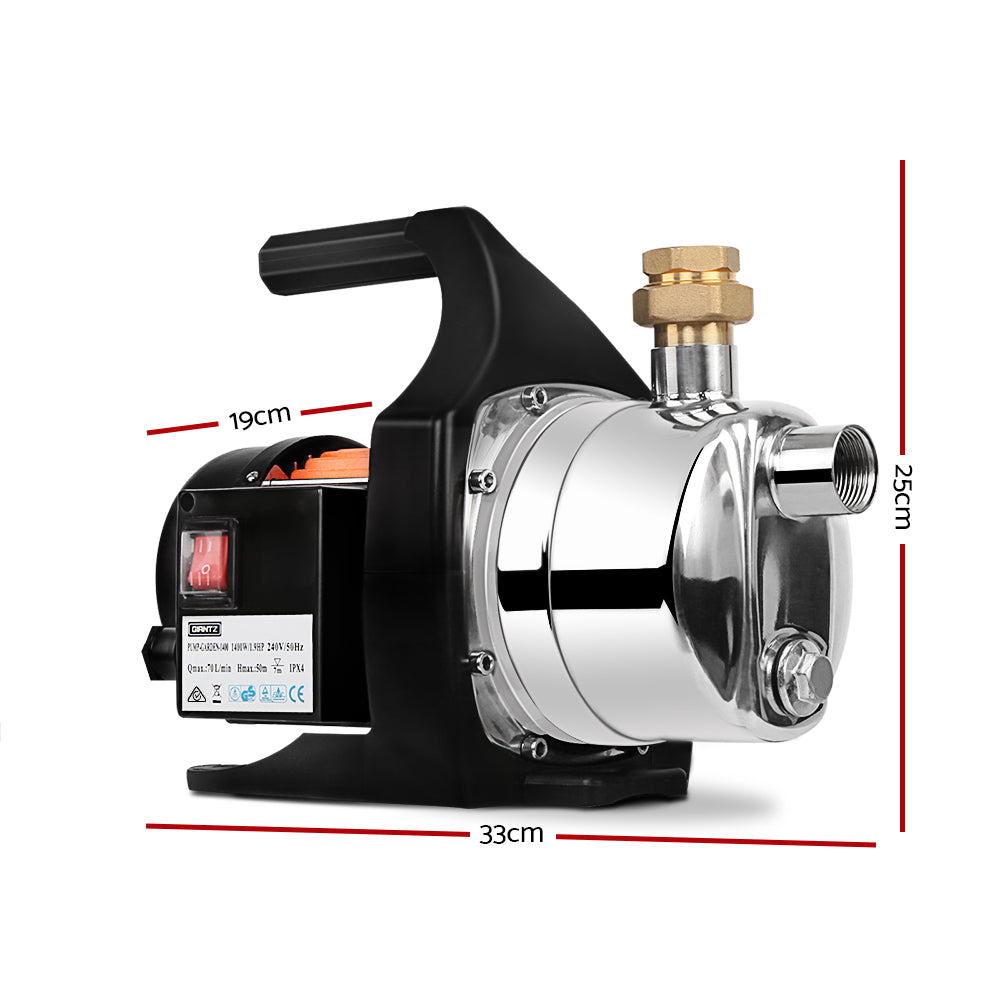 Garden Water Jet Pump High Pressure 1500W Tank Rain Farm Irrigation