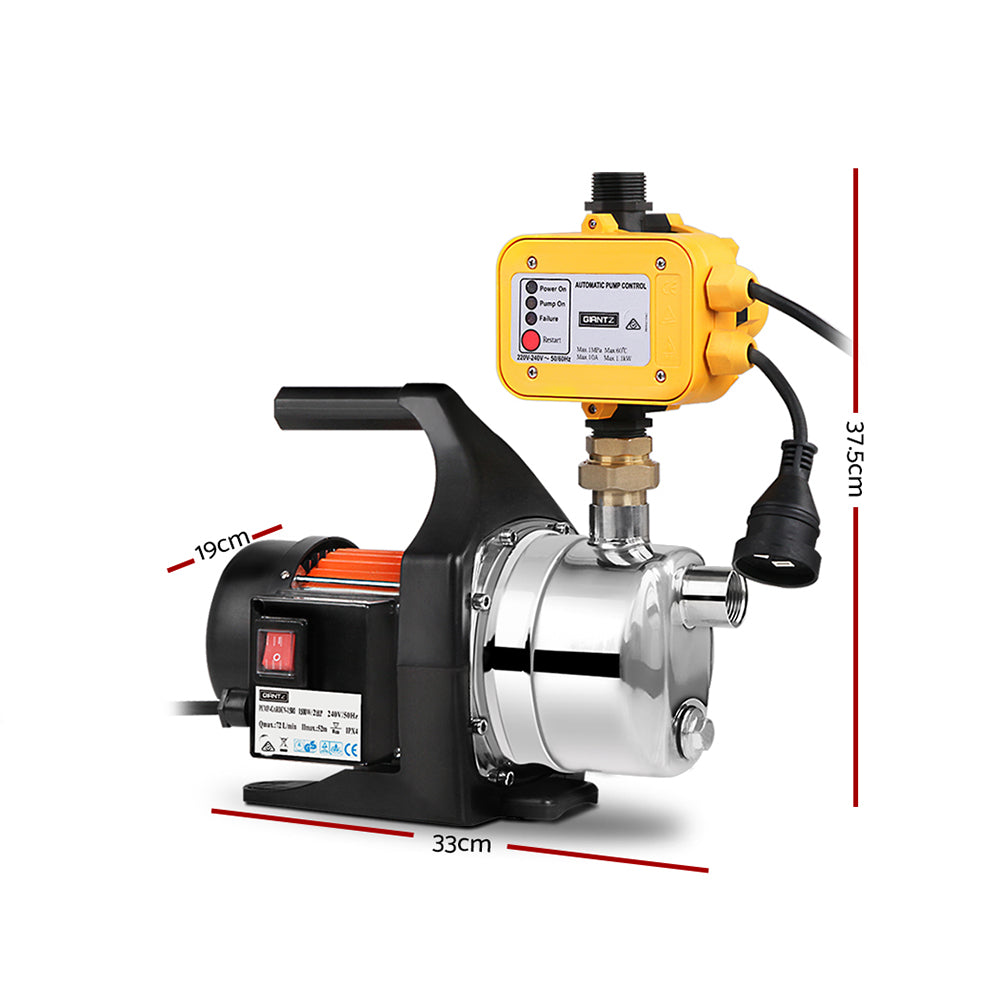 Garden Water Pump 1500W High Pressure with Auto Controller