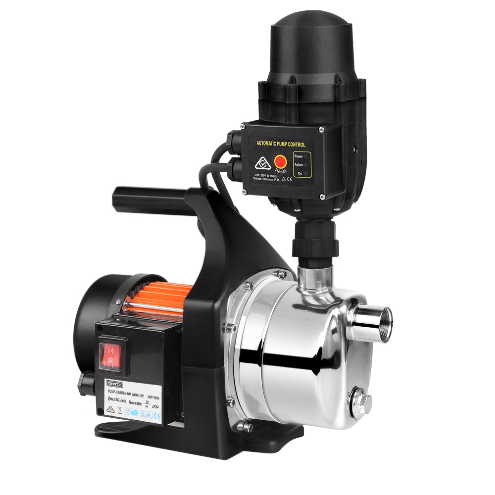 High‑Pressure Garden Water Pump, 800 W, Auto Controller