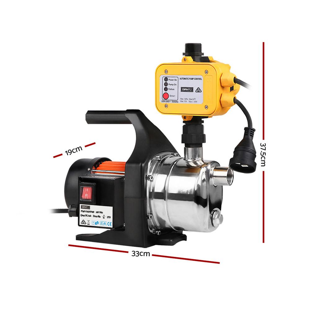 Garden Water Pump 800W High Pressure with Auto Controller