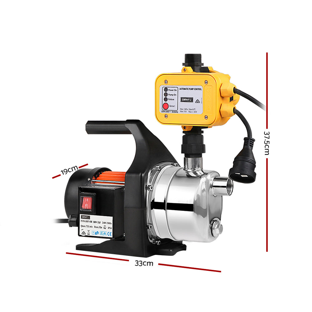Garden Water Pump 800W High Pressure with Auto Controller