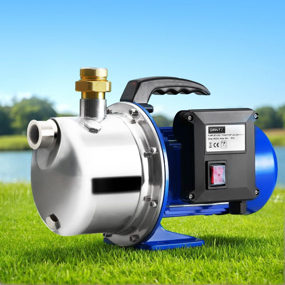 Garden Water Jet Pump High Pressure 1100W Tank Rain Farm Irrigation House