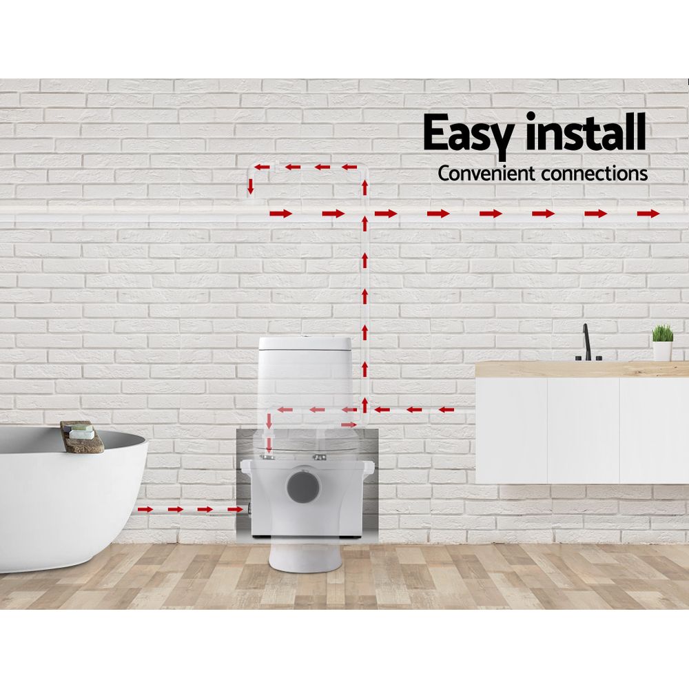 Waste water marine with toilet disposal unit laundry