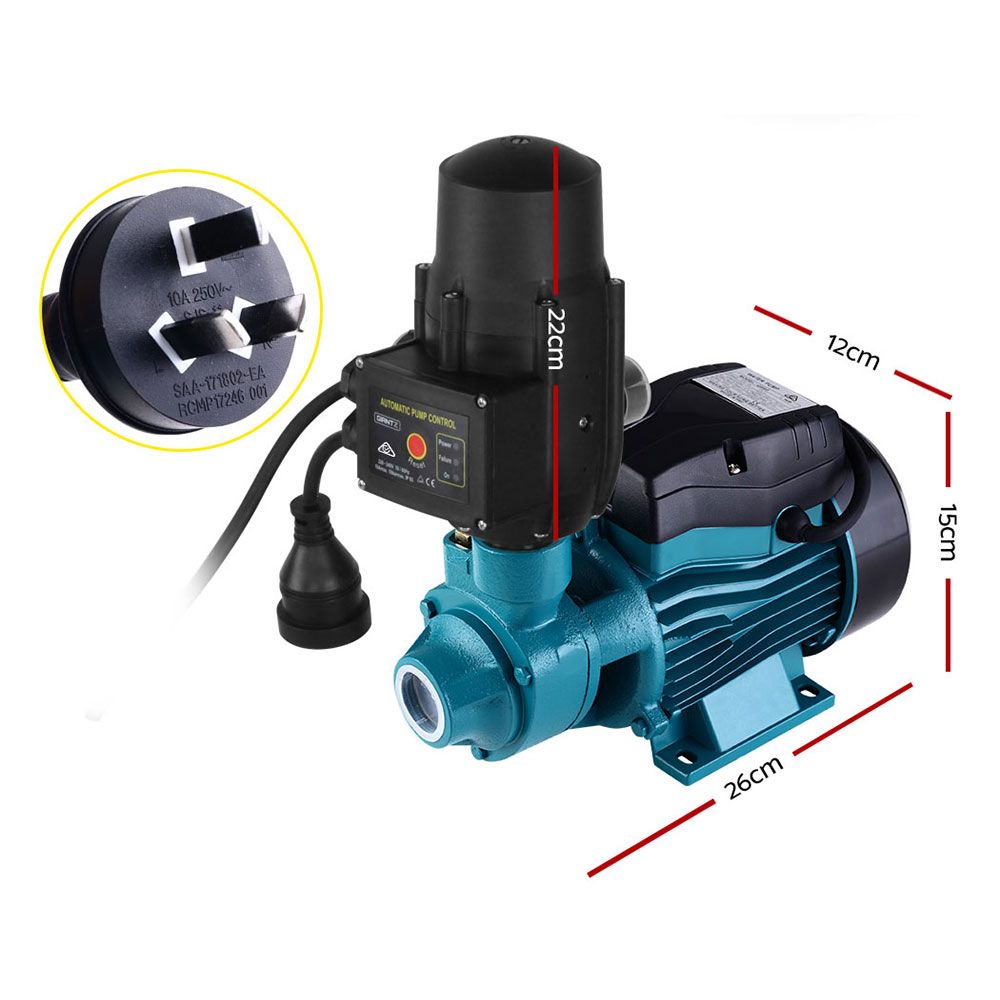 Auto Peripheral Water Pump Clean Garden Farm Rain Tank Irrigation QB60