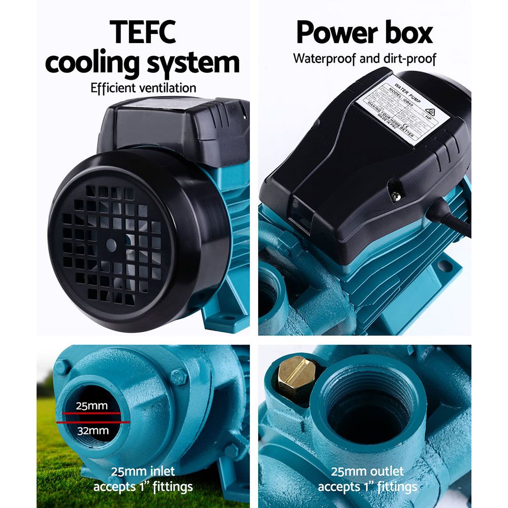 Auto Peripheral Water Pump Clean Garden Farm Rain Tank Irrigation QB60