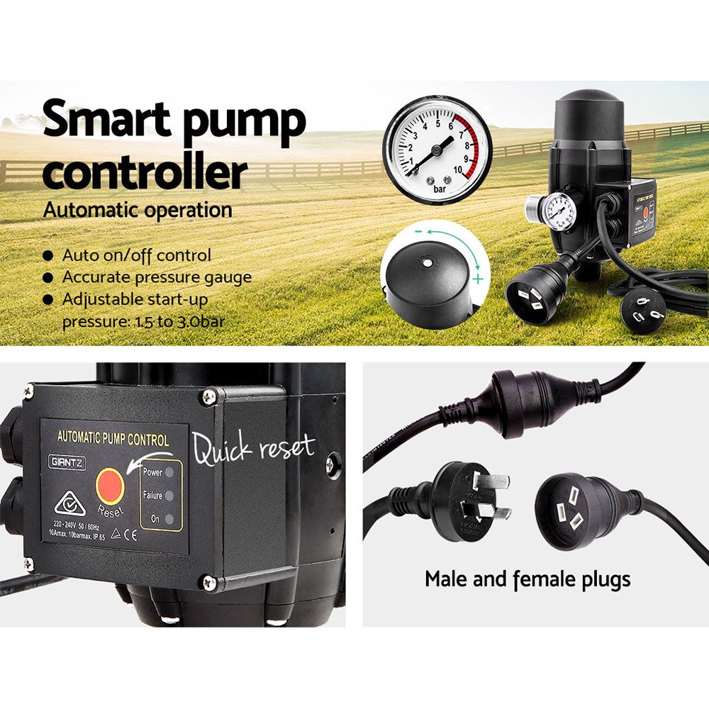 Auto Peripheral Water Pump Clean Garden Farm Rain Tank Irrigation QB60