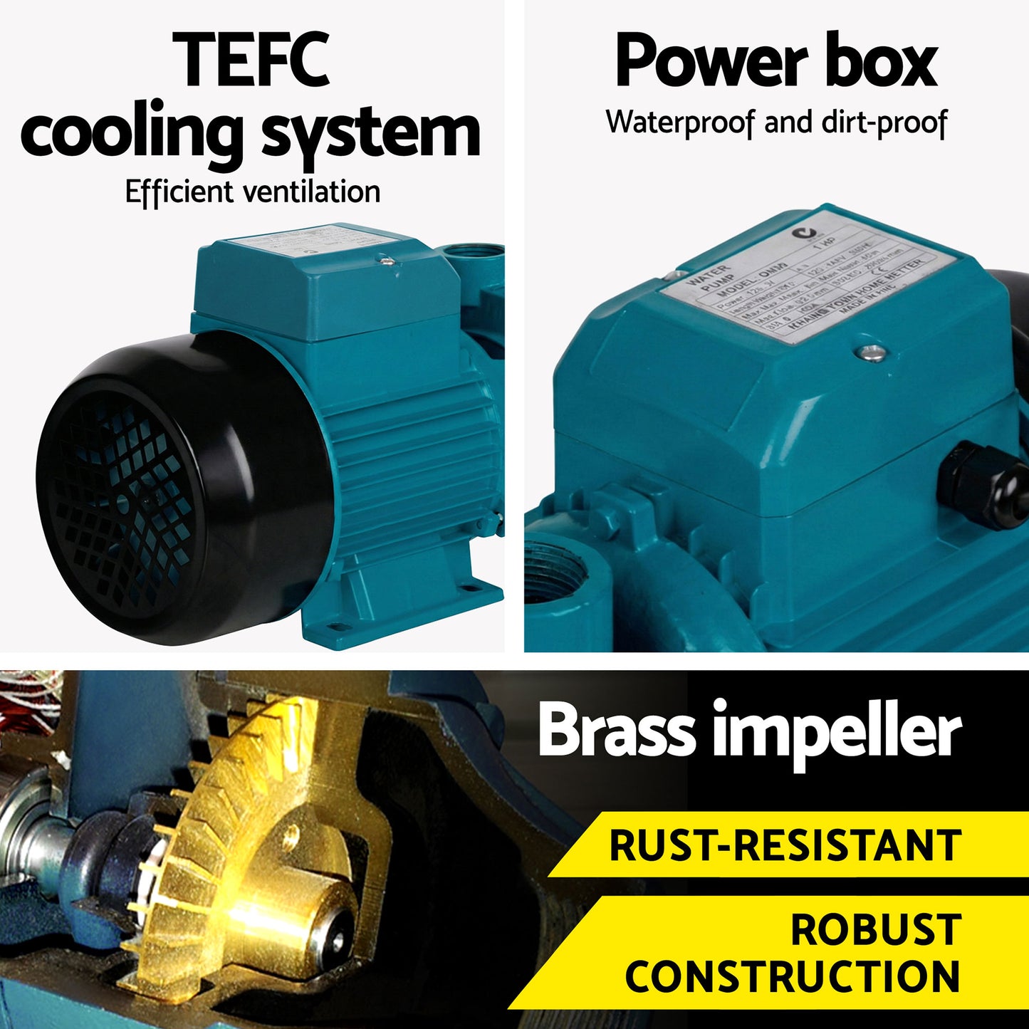 Peripheral Pump Clean Water Garden Boiler Car Wash Irrigation QB80