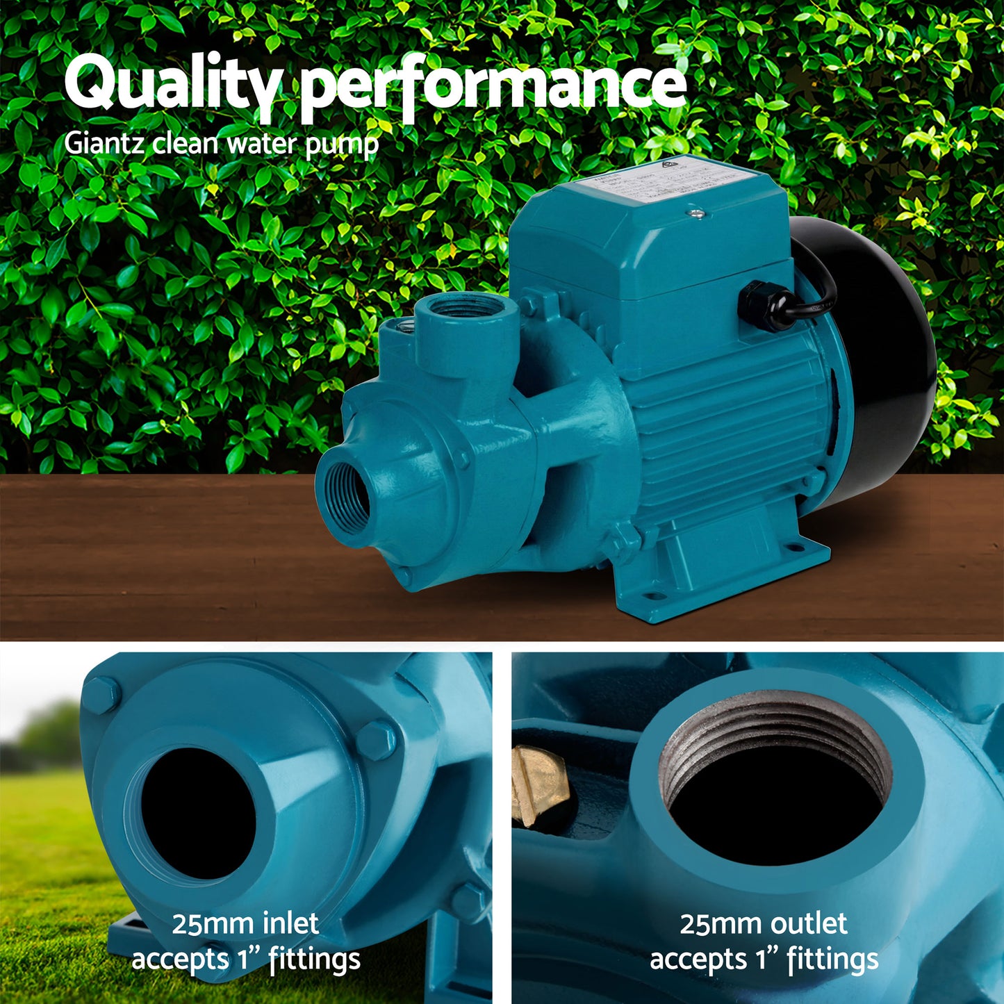 Peripheral Pump Clean Water Garden Boiler Car Wash Irrigation QB80