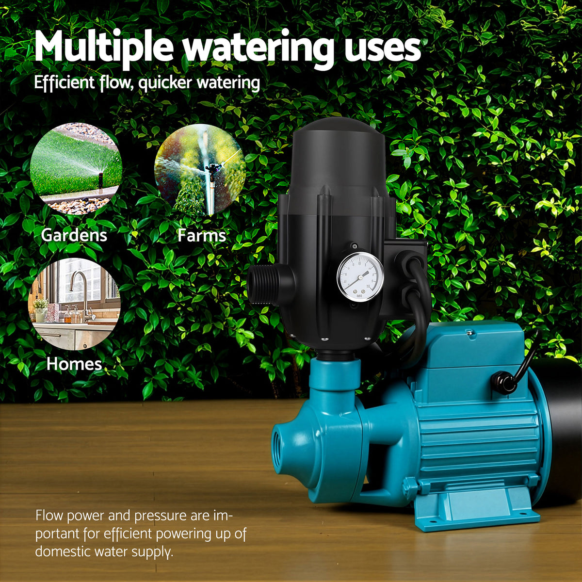 Auto Peripheral Water Pump, QB80, Clean Water for Garden/Farm