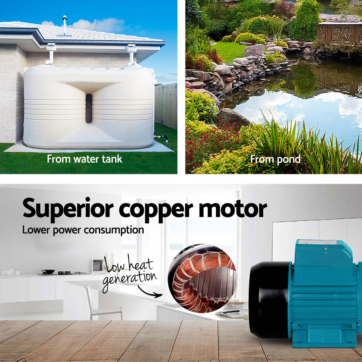 Auto Peripheral Water Pump, QB80, Clean Water for Garden/Farm