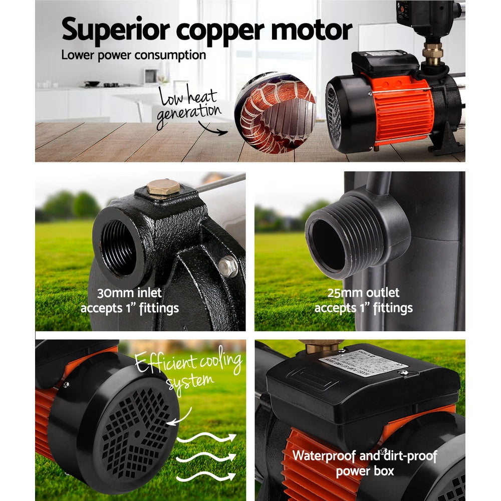 High‑Pressure Water Pump, Multi‑Stage, Farm Rain Tank, Garden