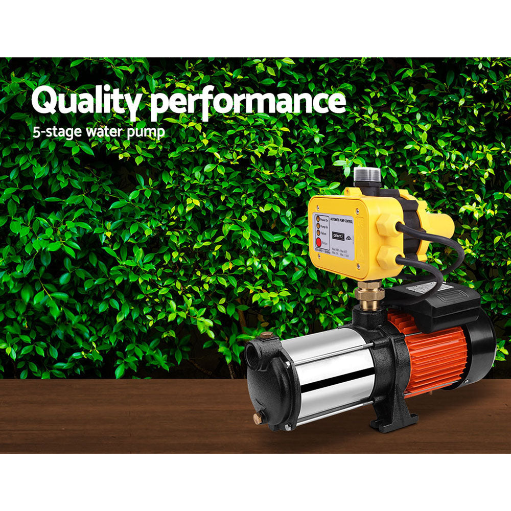 Water Pressure Pump Multi-Stage Auto Garden House Rain Tank Irrigation