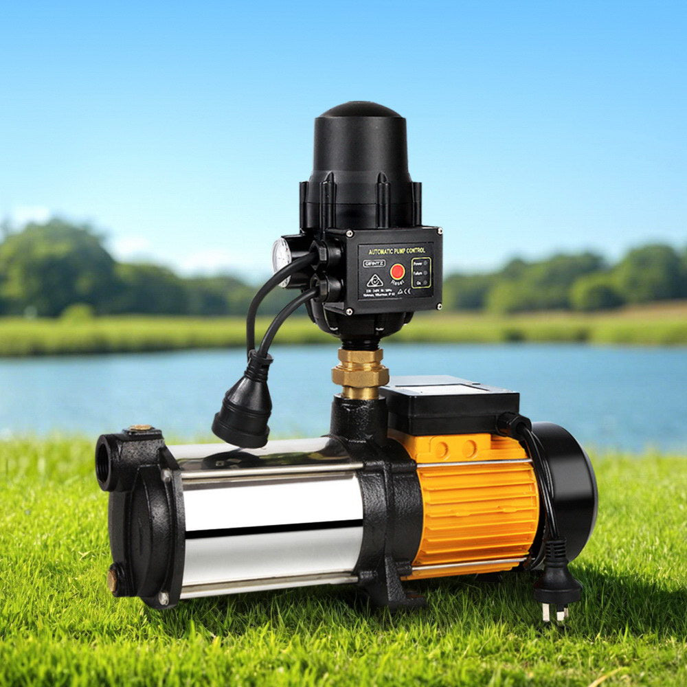 Water Pump High Pressure Multi-Stage Rain Tank Garden Farm Irrigation