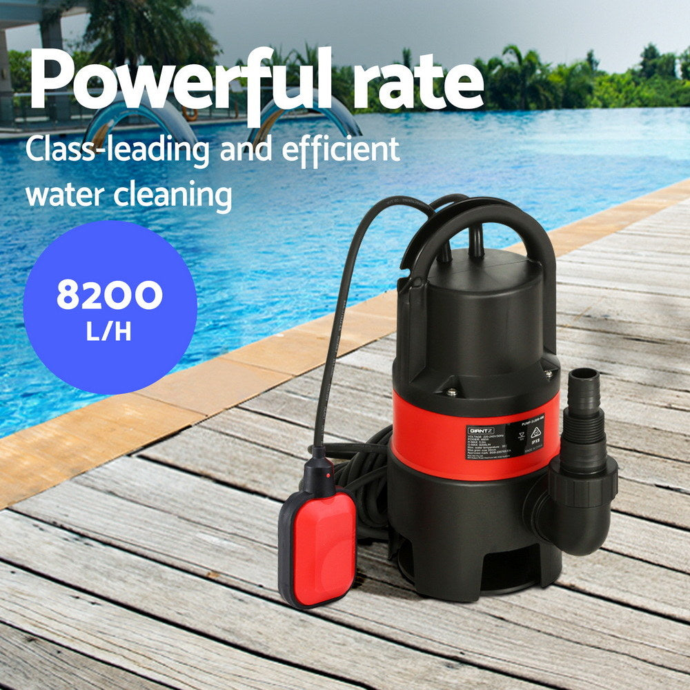 Water Pump 400W Dirty Submersible Sump Pool Flooding Pond Clean