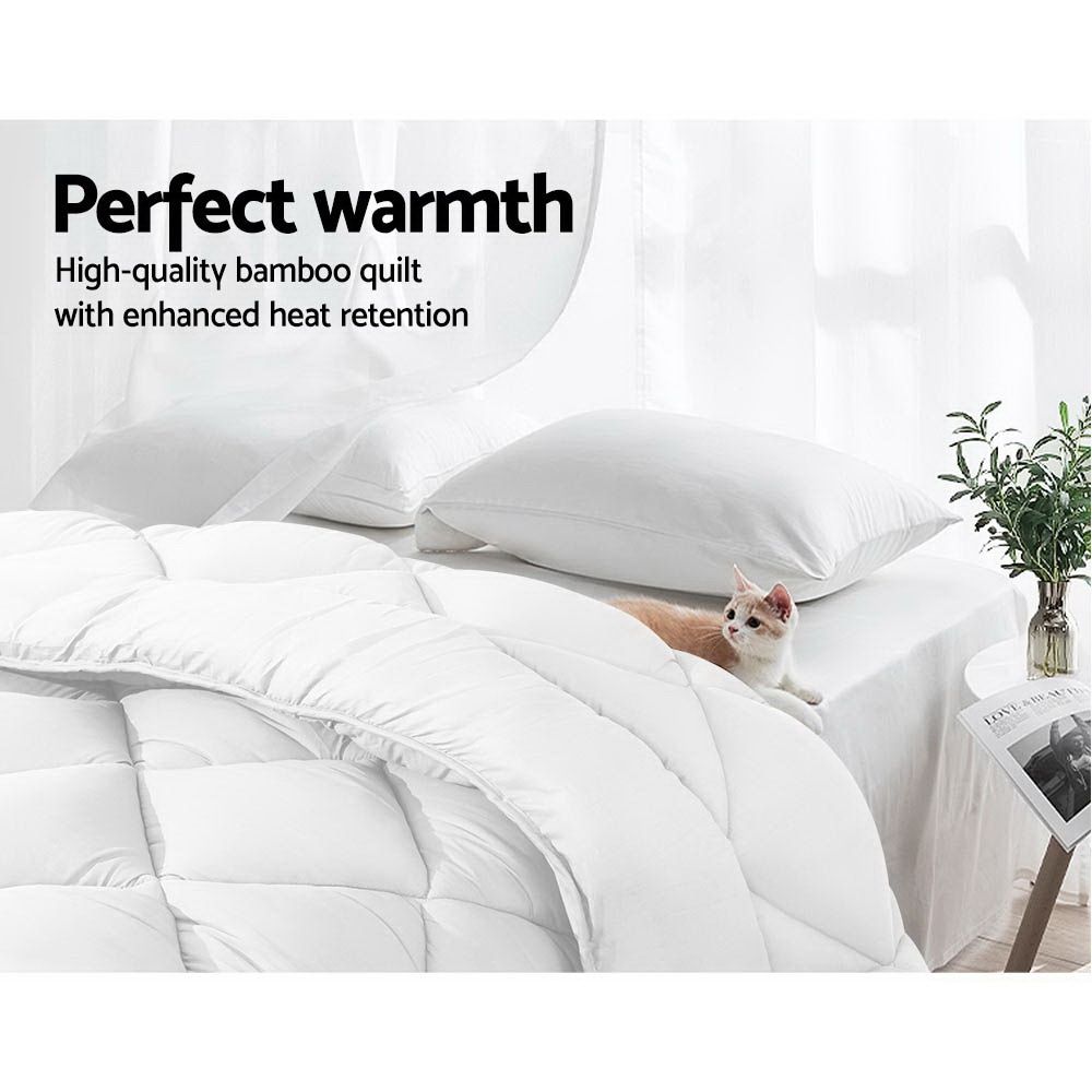Quilt Bedding Super King Size 700GSM Bamboo Microfibre