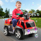 Kids Ride-On Fire Truck Motorbike (Rigo), Red/Grey