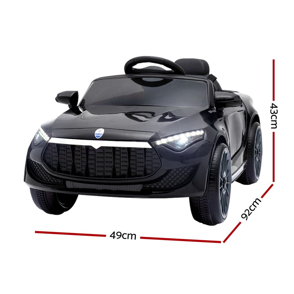 Ride Car Toys 12V Battery with Remote Control Black LED
