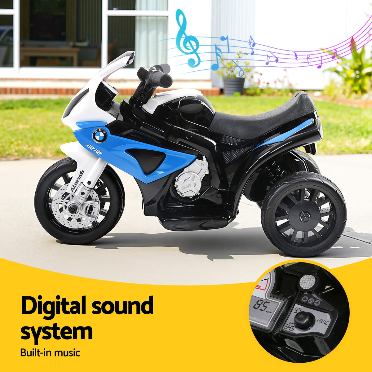 Ride On Motorbike Licensed S1000rr Motorcycle Blue