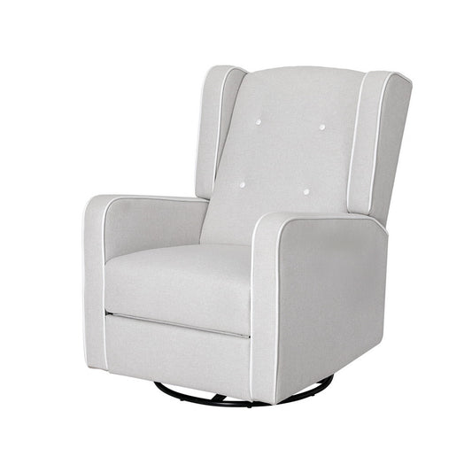 Artiss Recliner Armchair 360ÔøΩ Swivel Grey Fabric