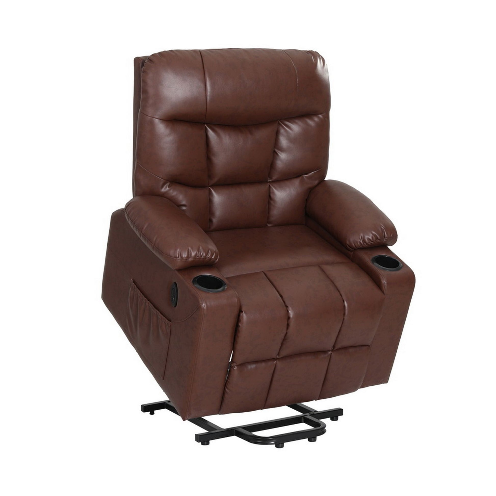 Recliner Chair Lift Assist Heated Massage Leather