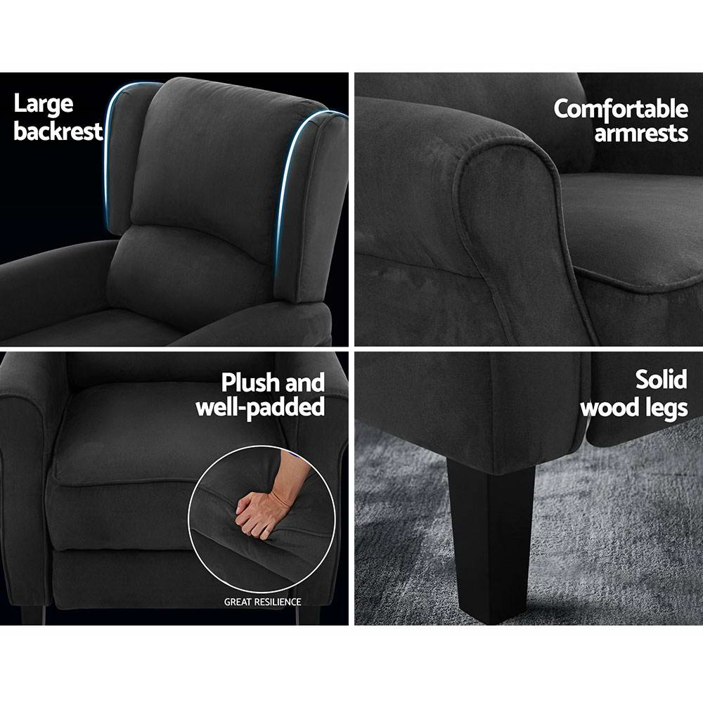 Chair with recliner adjustable seat and backrest
