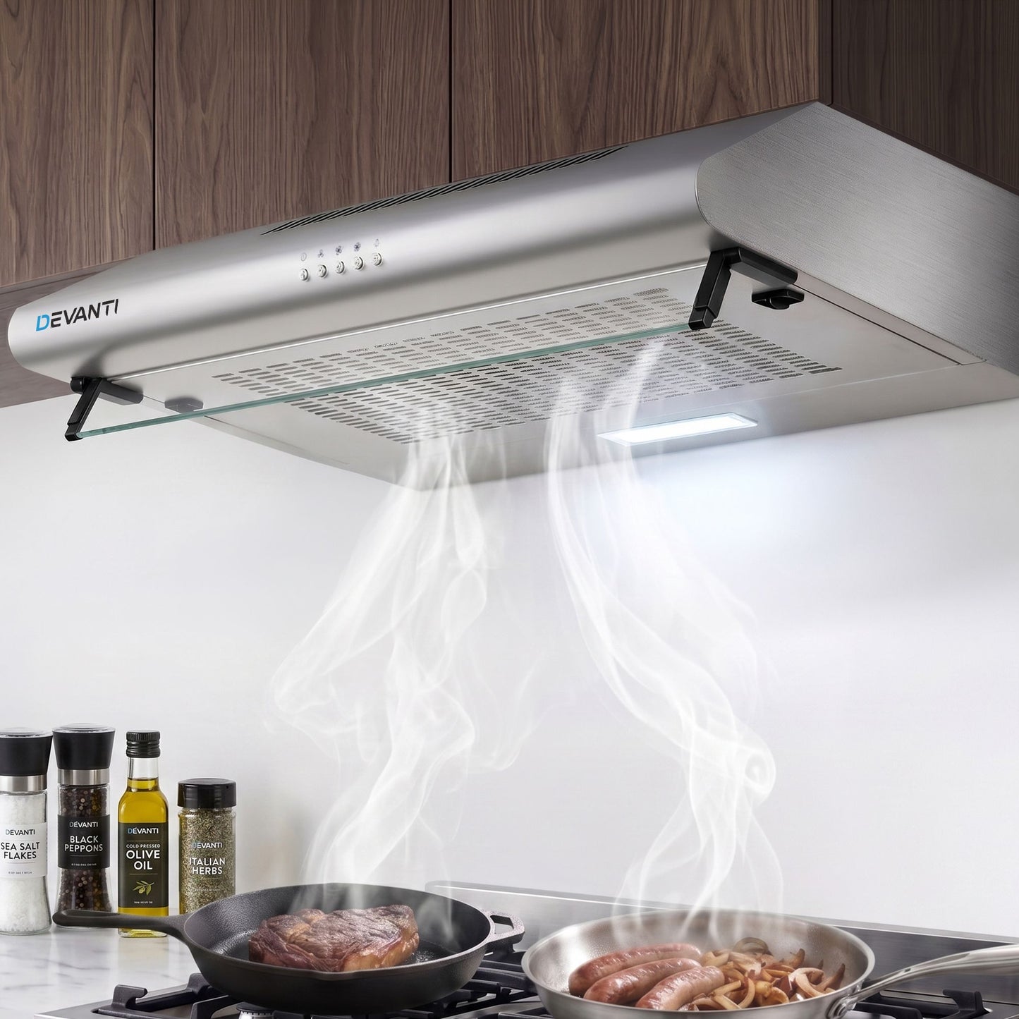 Range Hood 600mm 60cm Kitchen Canopy with LED