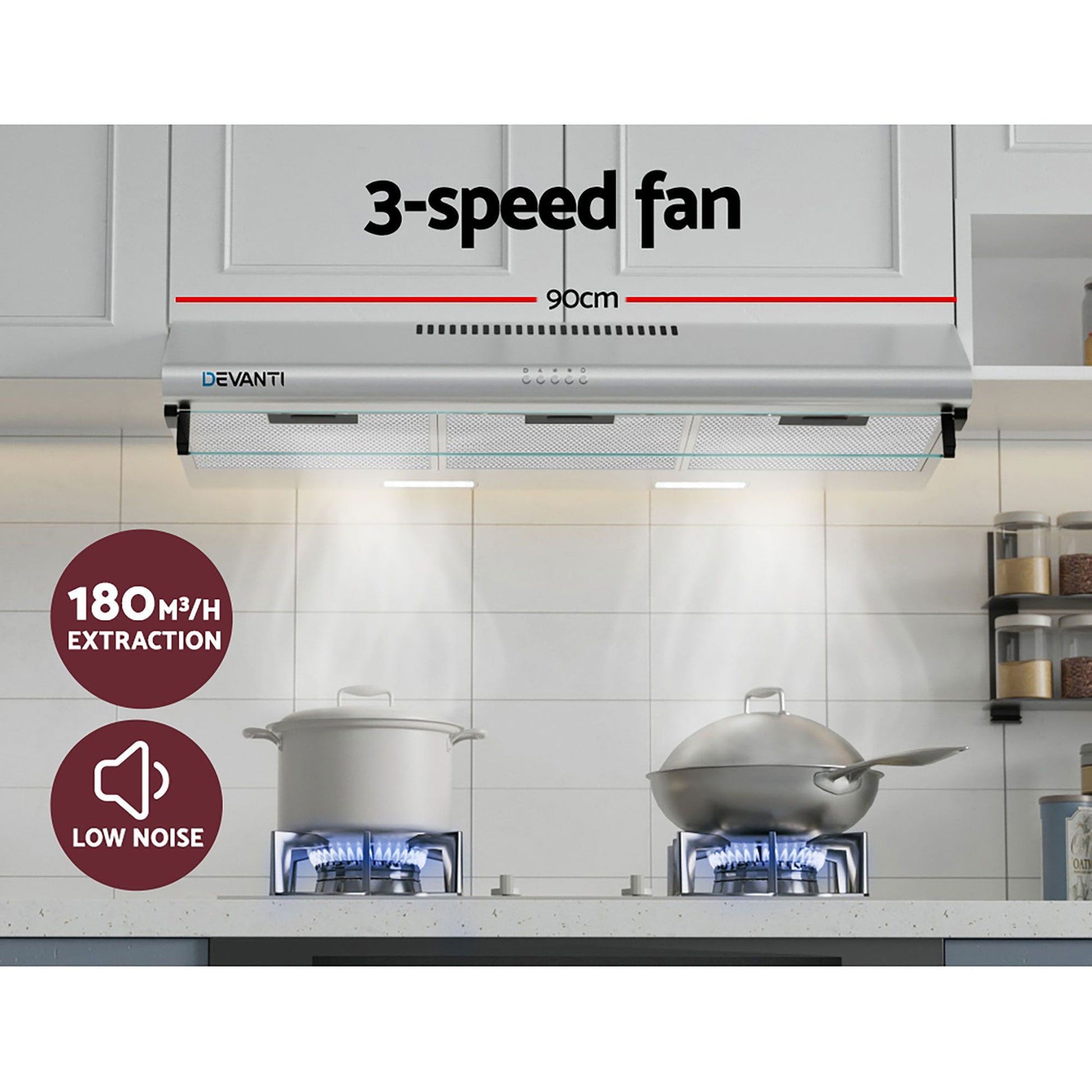 900mm 90cm Stainless Steel Range Hood