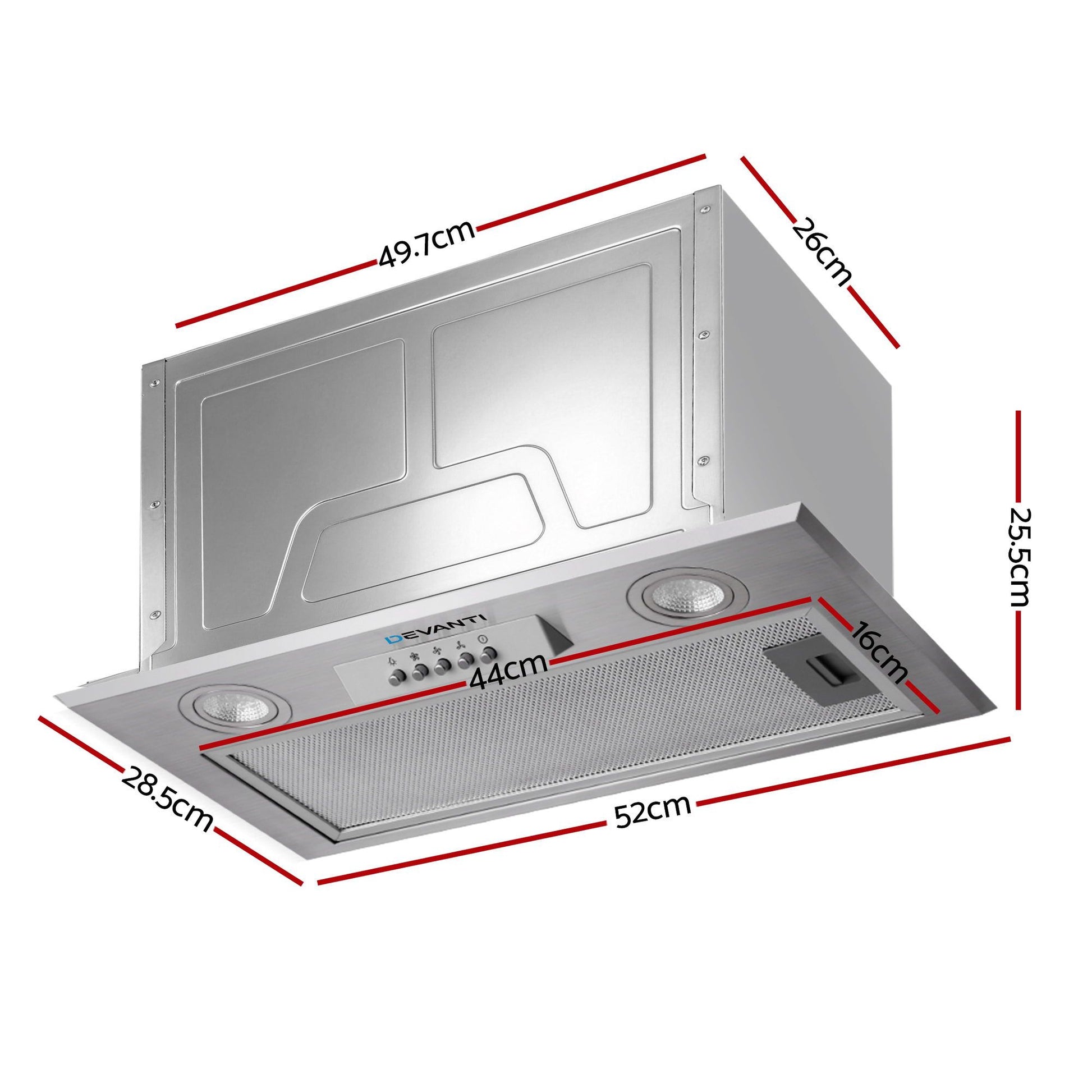 Range Hood Undermount Built In Stainless