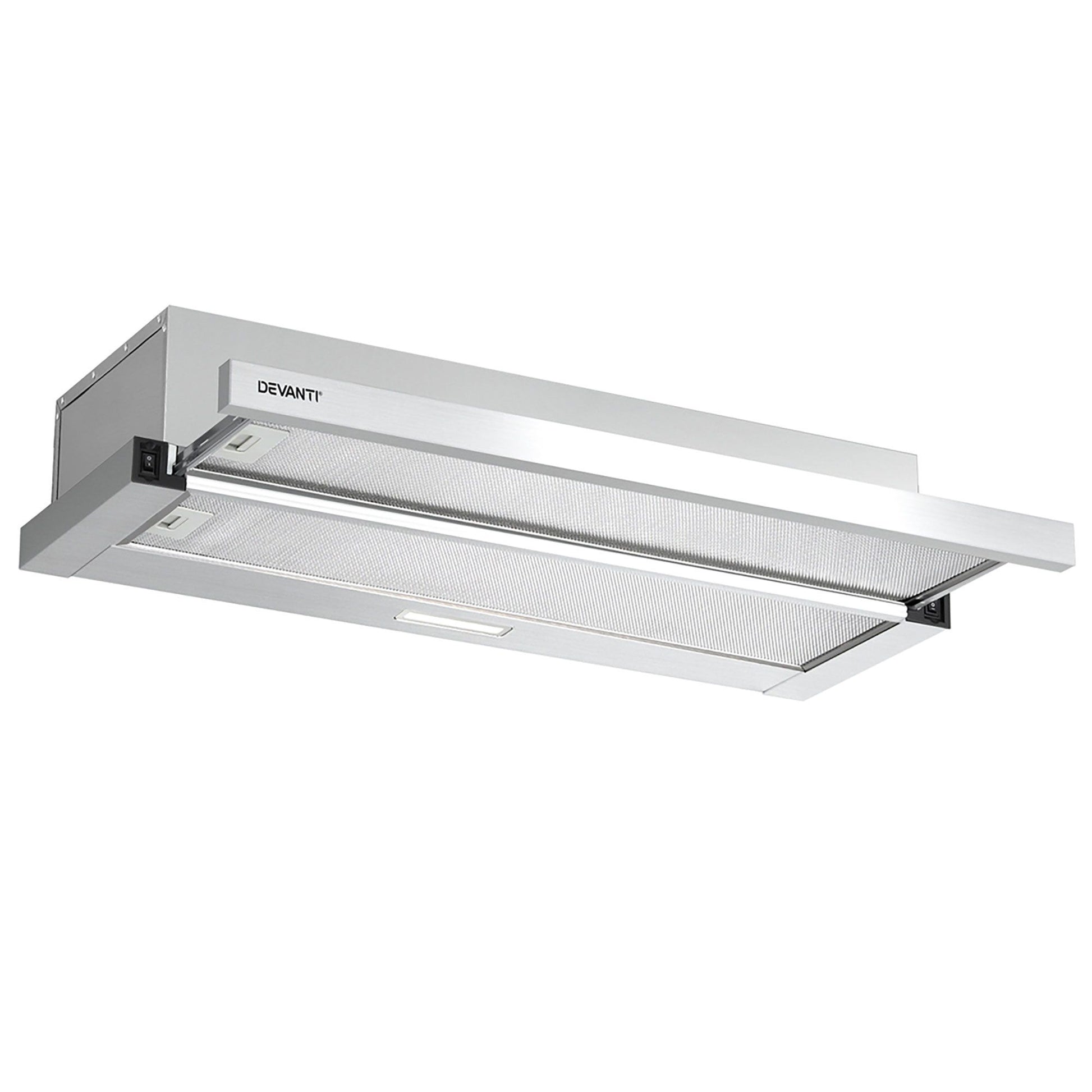 Slide Out Stainless Steel Range Hood 900mm 90cm