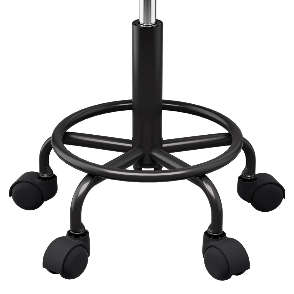 Salon Stool Swivel Height Adjustable Round Barber Spa Chair Black