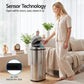Motion Sensor Rubbish Bin 50L Stainless Steel