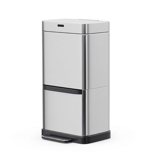 Motion Sensor Bin 70L Pedal Automatic - Silver