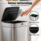 Motion Sensor Bin 70L Pedal Automatic - Silver