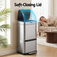 Motion Sensor Bin 70L Pedal Automatic - Silver