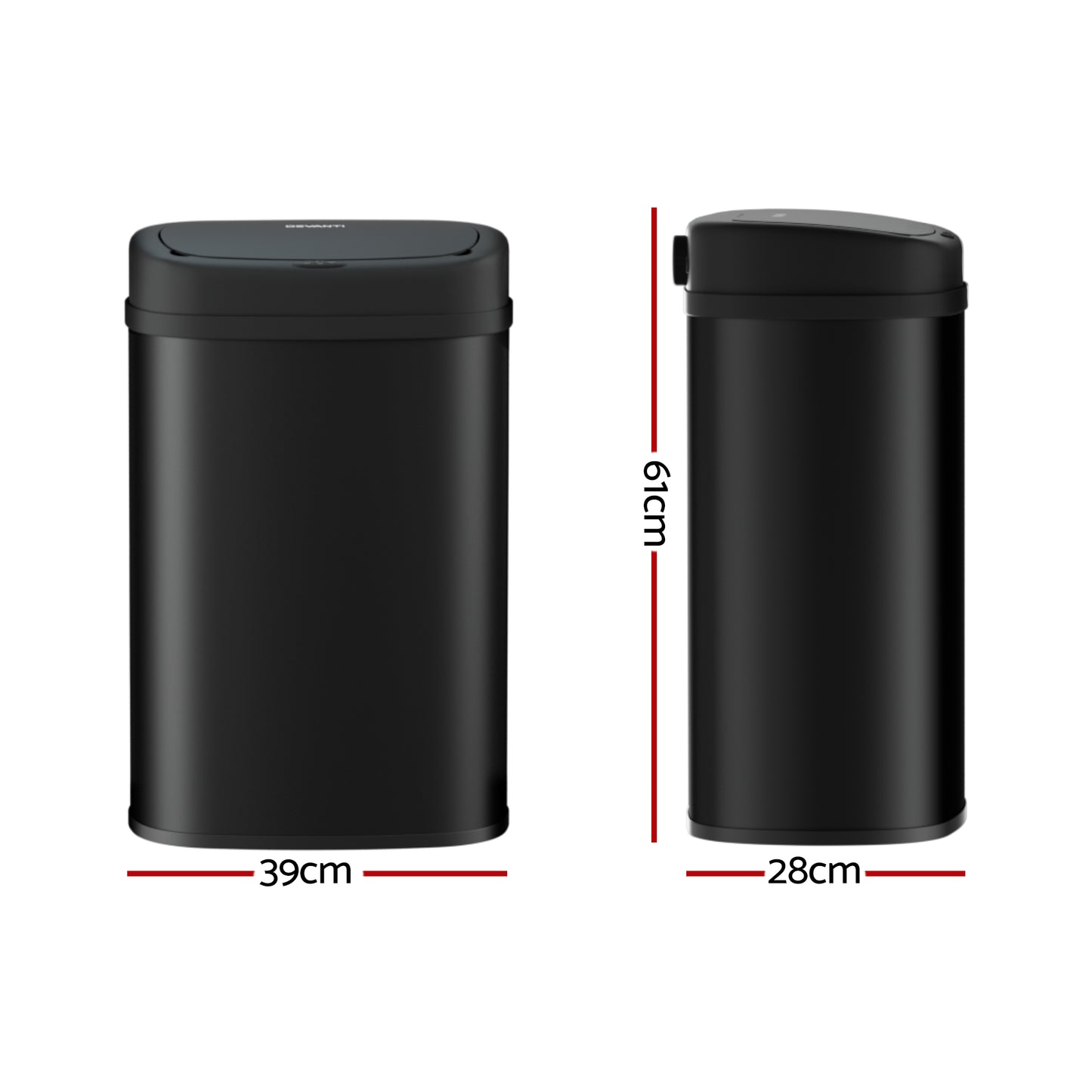 Sensor Bin Motion Rubbish Automatic 50L - Black