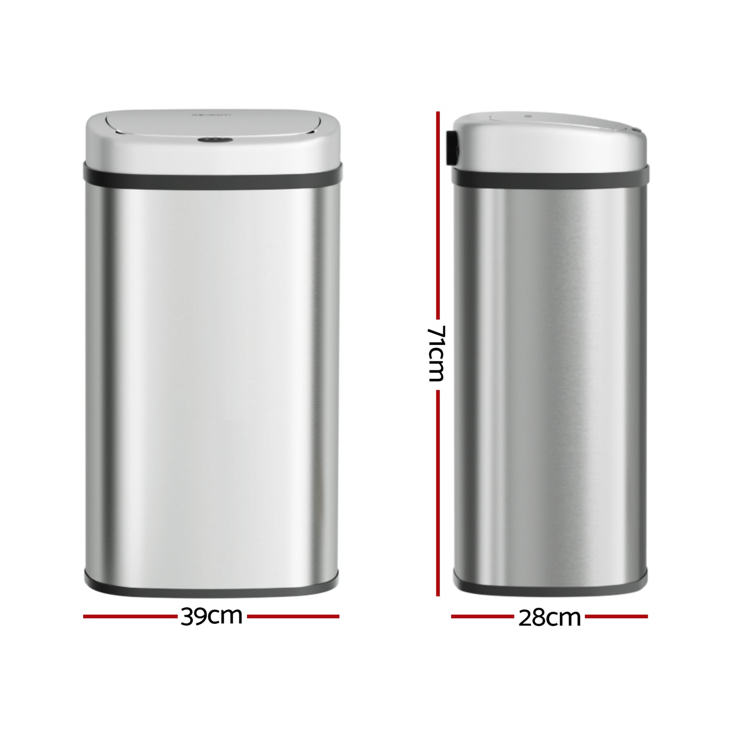 Sensor Bin Motion Rubbish Automatic 60L - Silver
