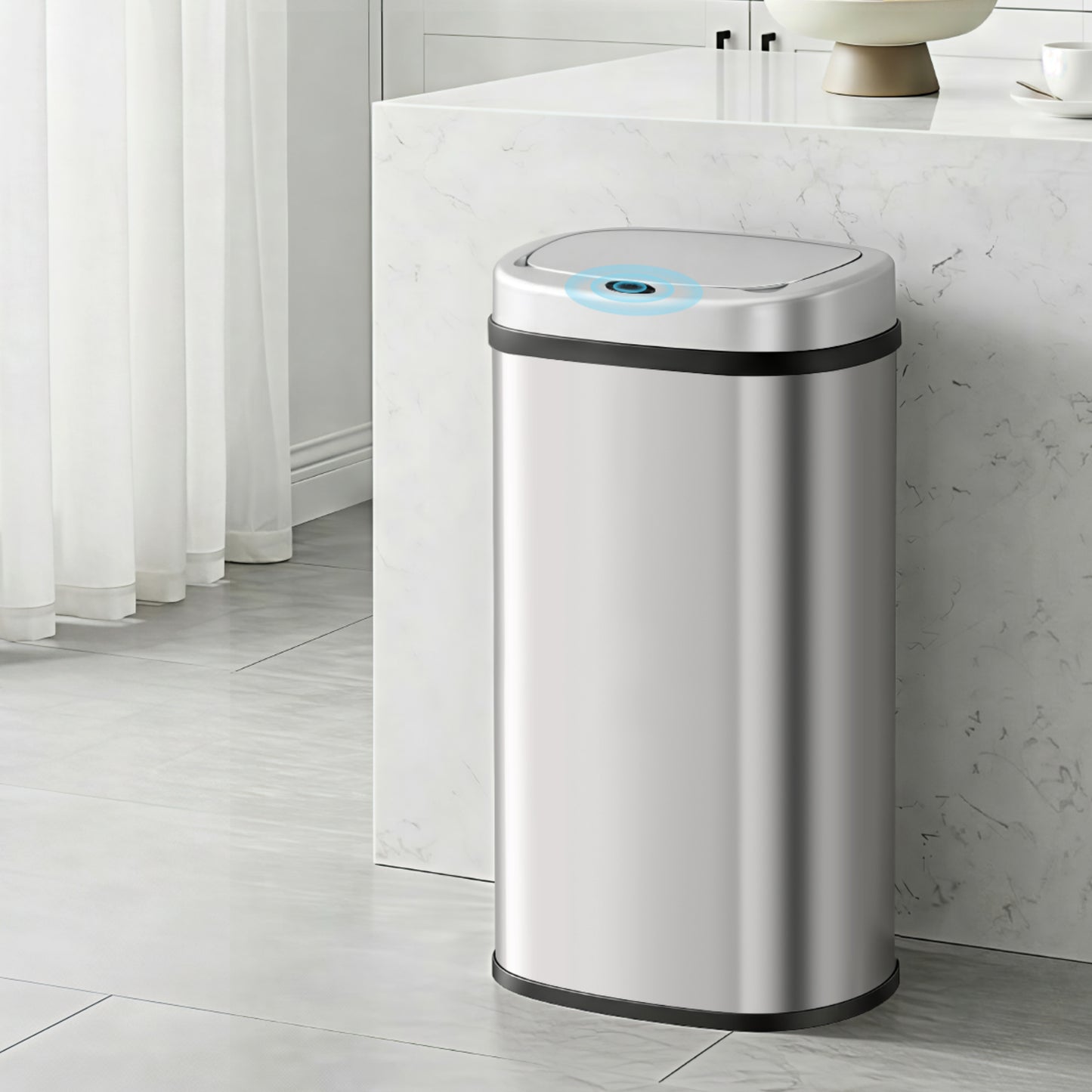 Sensor Bin Motion Rubbish Automatic 60L - Silver