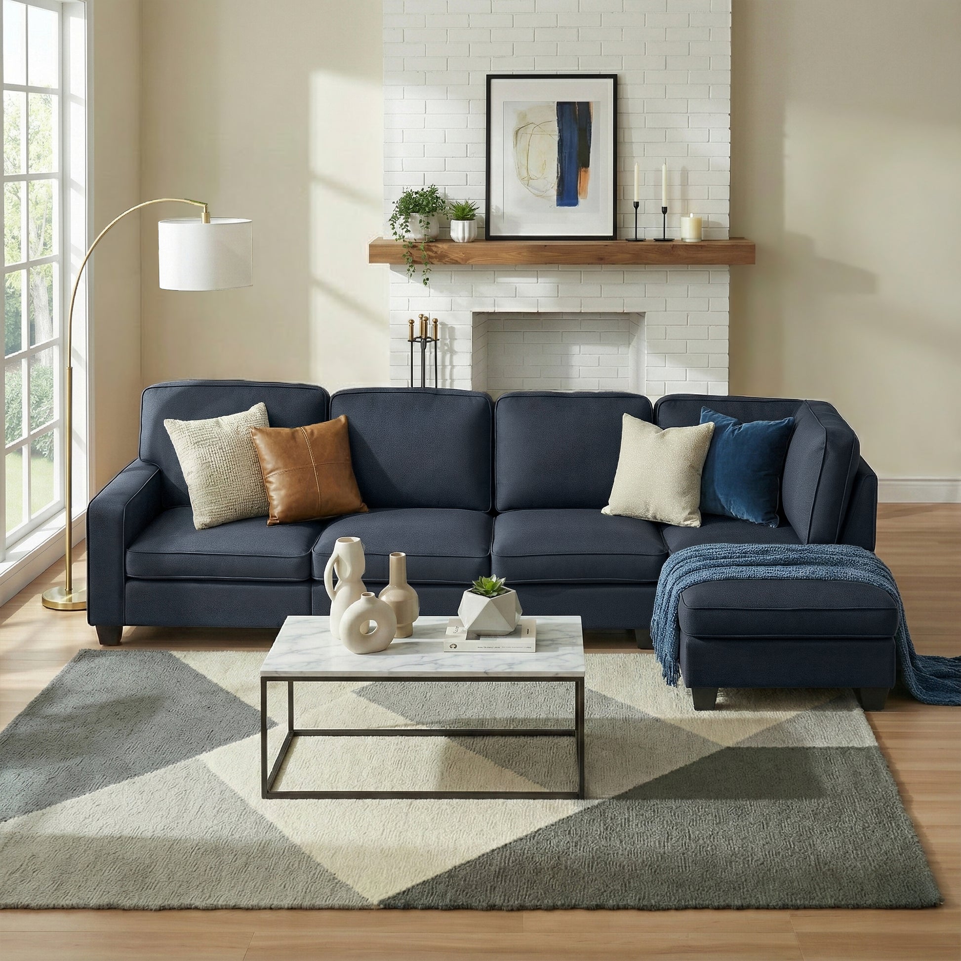 Sofa Lounge Set 5 Seater Chaise Chair Suite
